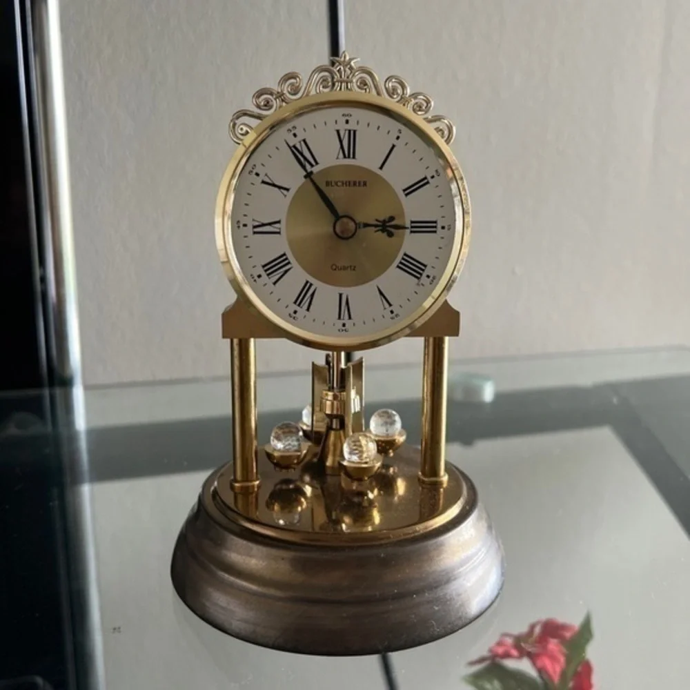 Bucherer Vintage Quartz Table Clock